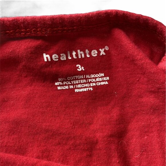 Healthtex Toddler Girls Sz 3T Outfit Red Tank Top Black Pants Ice Cream Graphic - Picture 3 of 6